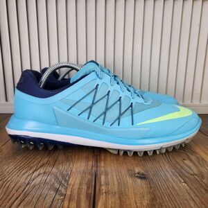 Nike Lunar Control Vapor Men's 10 Blue Lunarlon Spikeless Golf Shoes 849971-400